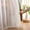 BESTORI Cabinet Curtains for Kitchen and Wardrobe, Hook-and-Loop Privacy Curtain, Semi-Transparent Tulle, White, 4, 240 x 250 cm view 4