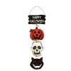 Wzxhew #2024 Halloween Hanging Pumpkin Wooden Sign, Halloween Welcome Sign, Front Door Decor, Party Supplies (E, One Size) view 1