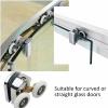 Shower Door Rollers, 4/8 Pieces, Zinc Alloy Twin Top Replacement Rollers for 12–14 mm Glass (4 Pieces) view 4