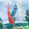 WOLEGM 400W 12V Wind Turbine Generator with 3-Color Blades and Controller view 4