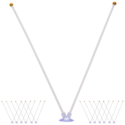Happyyami 20-Piece Plastic Flagpole Holders with Suction Cups for Cars