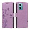XFDSFDL PU Leather Flip Cover for Xiaomi Redmi 10 Prime+ 5G, 6.58-inch, Almond Tree Pattern, Stand, Wallet, Purple view 1
