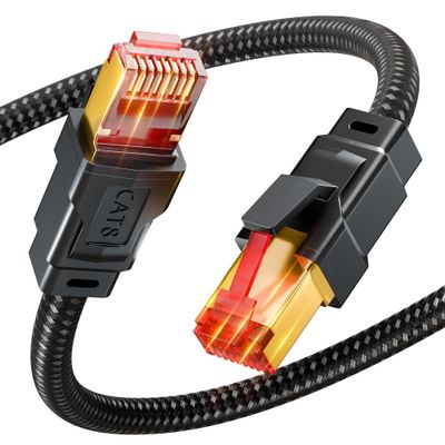 CAT8 LAN Cable, RJ45 Ethernet Cable, 1 m–20 m