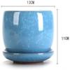 JDSHFEN Jelly Purple Sand Ice-Cracked Glazed Ceramic Succulent Planter view 2