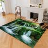 Waterfall Jungle Landscape Rug for Bedroom and Living Room, Washable Short-Pile Flannel Rug, Non-Slip, 120 x 170 cm view 3
