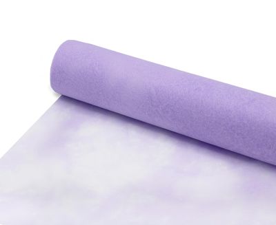 Sizocloud Table Runner, 20 cm Wide x 25 m Long, with Approx. 100 Mirrored Decorative Hearts Included (Lavender, 20 cm)