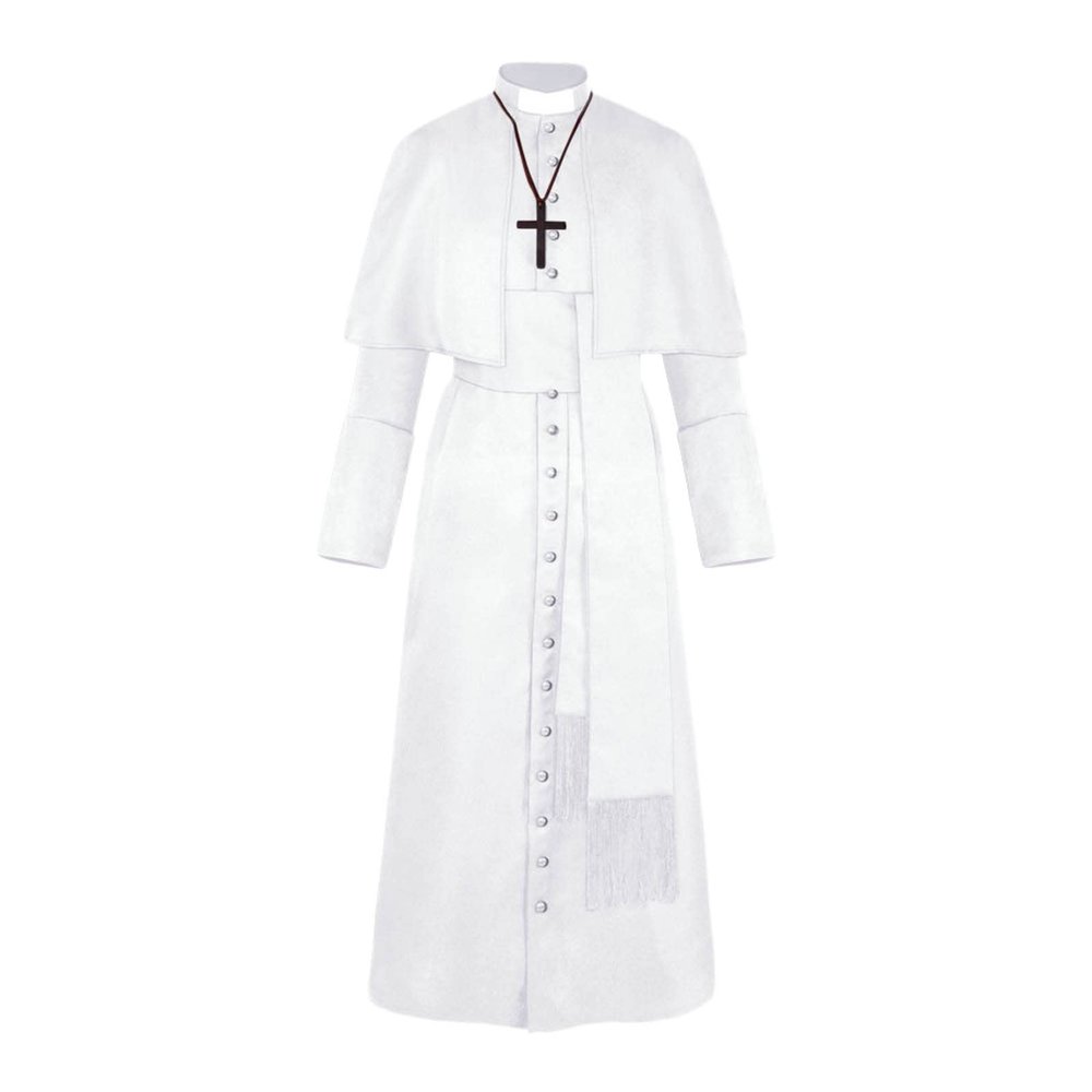 Halloween Medieval Retro Priest Costume for Women