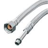 pokm toolsmarket 1000 mm Stainless Steel Braided Hose, M 1/2 in x M10x1 Long Male Thread, DN8 view 1