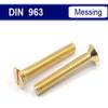 Brass Slotted Flat Head Screw - DIN 963 - Yellow (M6 x 30, 10 pcs.) view 4