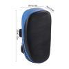 Muay Thai Boxing Curved Kicking Pad, PU Leather, Black/Blue view 3