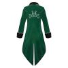 Men's Vintage Slim-Fit Medieval Gothic Tailcoat Costume Jacket view 2