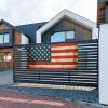 Large Vintage-Style American USA Flag Banner, Customizable, with Hanging Rope view 4