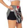 SDEGTHO American Football 2-in-1 Women's Shorts, Black, X-Large view 1