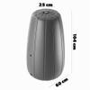 KADAX 200L Rain Barrel with Rain Collector and Faucet, Frost-Resistant Plastic, Anthracite view 2
