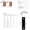 JIALUO0318 Aluminum Alloy Concealed Cabinet Handles, Orange, 120 mm, 2-Pack view 2