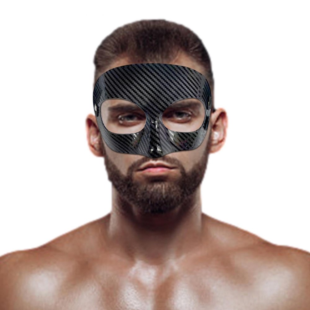 Aizuoni Nose Protector for Broken Noses, Adjustable Full Face Shield for Softball, Karate, Soccer, Bar, Wrestling and Basketball