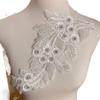 Pearl Rhinestone Appliques for Bridal Sashes and Belts, White B view 1