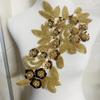 Pearl Rhinestone Appliques for Bridal Sashes and Belts, White B view 2