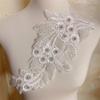 Pearl Rhinestone Appliques for Bridal Sashes and Belts, White B view 4