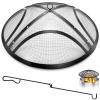 TUSGENK ARC Fire Pit Spark Screen, 22 in., with Handle and Screen Hook view 1