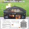 TUSGENK ARC Fire Pit Spark Screen, 22 in., with Handle and Screen Hook view 2