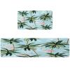VAPOKF 2-Piece Kitchen Mat Set, Flamingo and Palm view 1