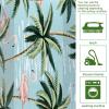VAPOKF 2-Piece Kitchen Mat Set, Flamingo and Palm view 3