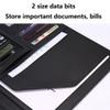 A4 PU Leather Padfolio with Clipboard and Pockets view 2