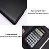 A4 PU Leather Padfolio with Clipboard and Pockets view 4