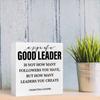 kisoyo Leader Gifts, Thank-You Appreciation Gift for Leaders, Bosses, Mentors & Teachers, Retirement Birthday Gift, Good Leader Wooden Box Sign, Desk Decor, 5 x 5 Inches view 3