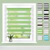 Buseu Dual Roller Blind, No-Drill Clamp-Fix, 90 x 120 cm (Fabric Width 85 cm) view 1
