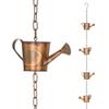 AMZBNEIDI Outdoor Hanging Rain Catcher Rain Cup Chime for Downspouts, Copper Bell for Gutters, Bronze A view 2