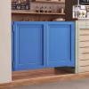 forestalk Solid Wood Saloon Swing Door, Dark Blue, 81–90 cm view 1