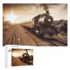 1000-Piece Personalized Train and Railway Jigsaw Puzzle view 1