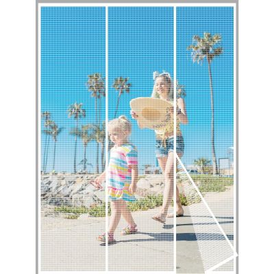 Magnetic Insect Screen Door Curtain, 150 x 260 cm, Heavy-Duty Mesh, White