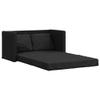 Keyroto Convertible Sofa Bed, 2-Seater, Black Fabric view 3