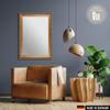 CLAMARO WIEN Wall Mirror, Antique Baroque, Bronze Spruce Wood Frame, 30 x 140 cm view 2