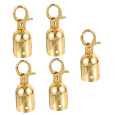 Gatuida 5-Piece Stainless Steel Cord Stoppers with Hooks for Barriers, Poles, Gardens, and Events
