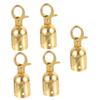 Gatuida 5-Piece Stainless Steel Cord Stoppers with Hooks for Barriers, Poles, Gardens, and Events view 1