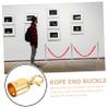 Gatuida 5-Piece Stainless Steel Cord Stoppers with Hooks for Barriers, Poles, Gardens, and Events view 4