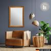 CLAMARO Vienna Wall Mirror, Antique Baroque, Gold Spruce Wood Frame, 70 x 110 cm view 2