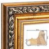 CLAMARO Vienna Wall Mirror, Antique Baroque, Gold Spruce Wood Frame, 70 x 110 cm view 4