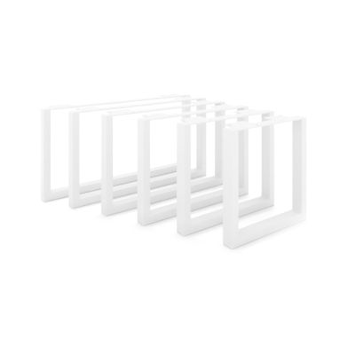 HEVVA Set of 2 Graz Furniture Sled Legs, 25 cm High, 45 cm Deep, White