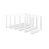 HEVVA Set of 2 Graz Furniture Sled Legs, 25 cm High, 45 cm Deep, White view 1