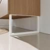 HEVVA Set of 2 Graz Furniture Sled Legs, 25 cm High, 45 cm Deep, White view 3