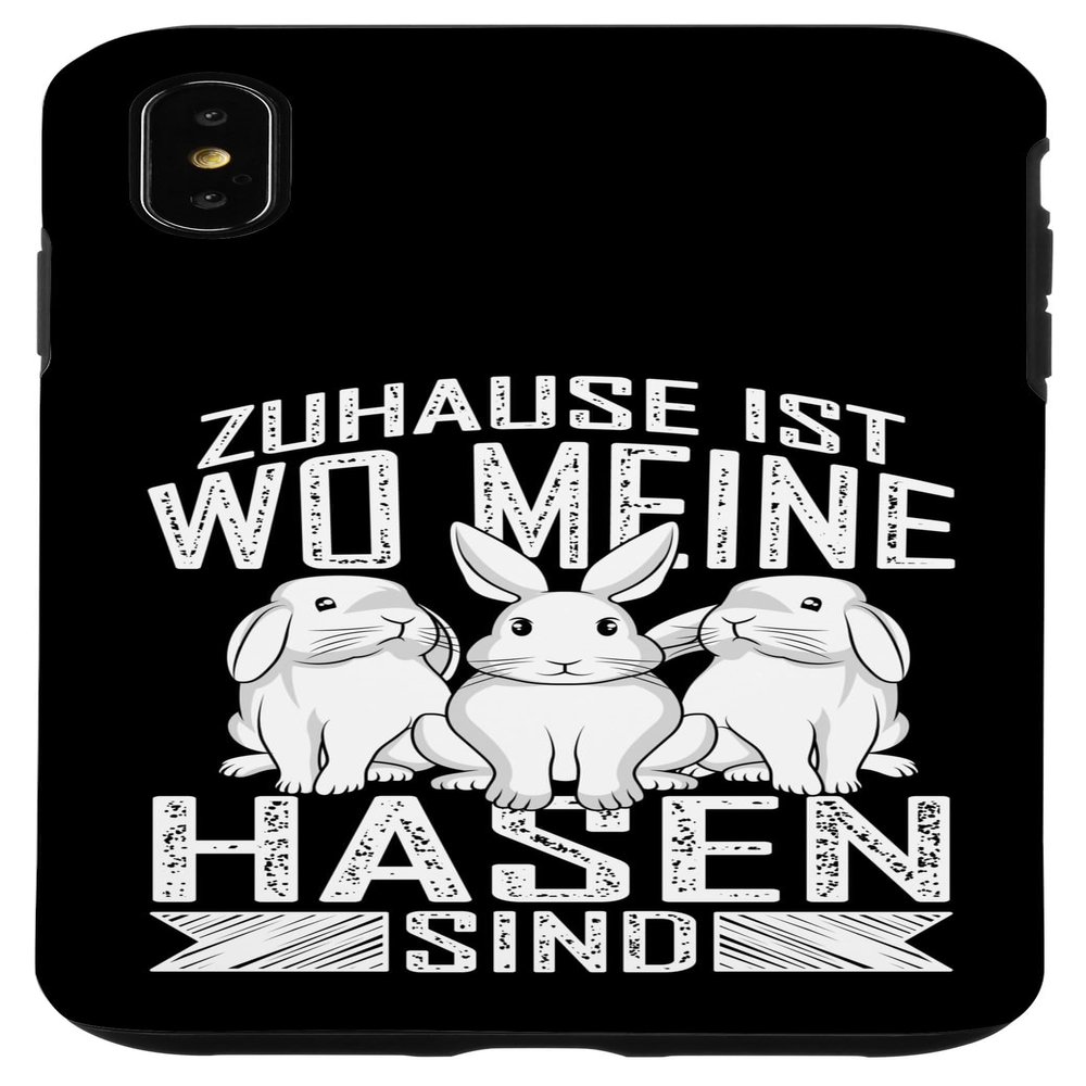 Cute Bunny “Home Is Where My Bunnies Are” Case for iPhone XS Max