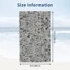 BREAUX Newspaper HD-Print Quick-Dry Microfiber Bath Towel, White view 4