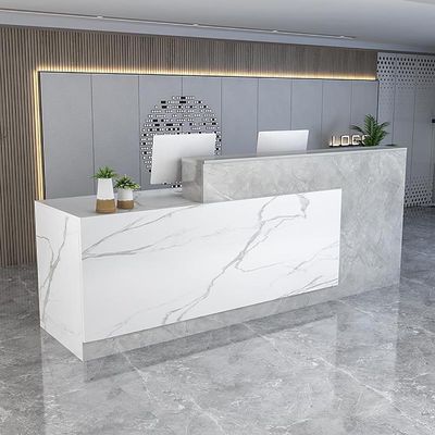 MIDUOLAI Reception Counter Desk, 28, L: 120 cm