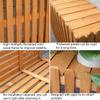 Kaverno Outdoor Air Conditioner Cover, Wooden Heat Pump Enclosure, Blue, 85 × 35 × 80 cm view 4