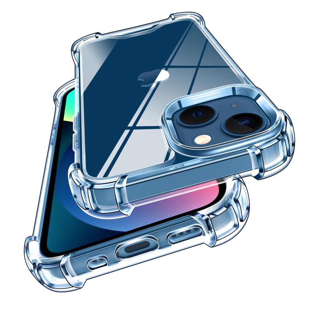 ivoler Non-Yellowing Clear Case for iPhone 12 mini and iPhone 13 mini, Shockproof Slim Transparent Case